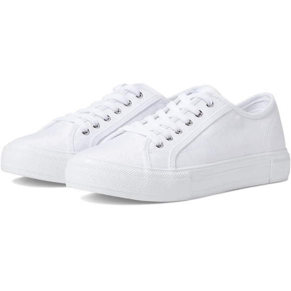 Tommy Hilfiger Shoes - Tommy Hilfiger White Canvas Sneakers